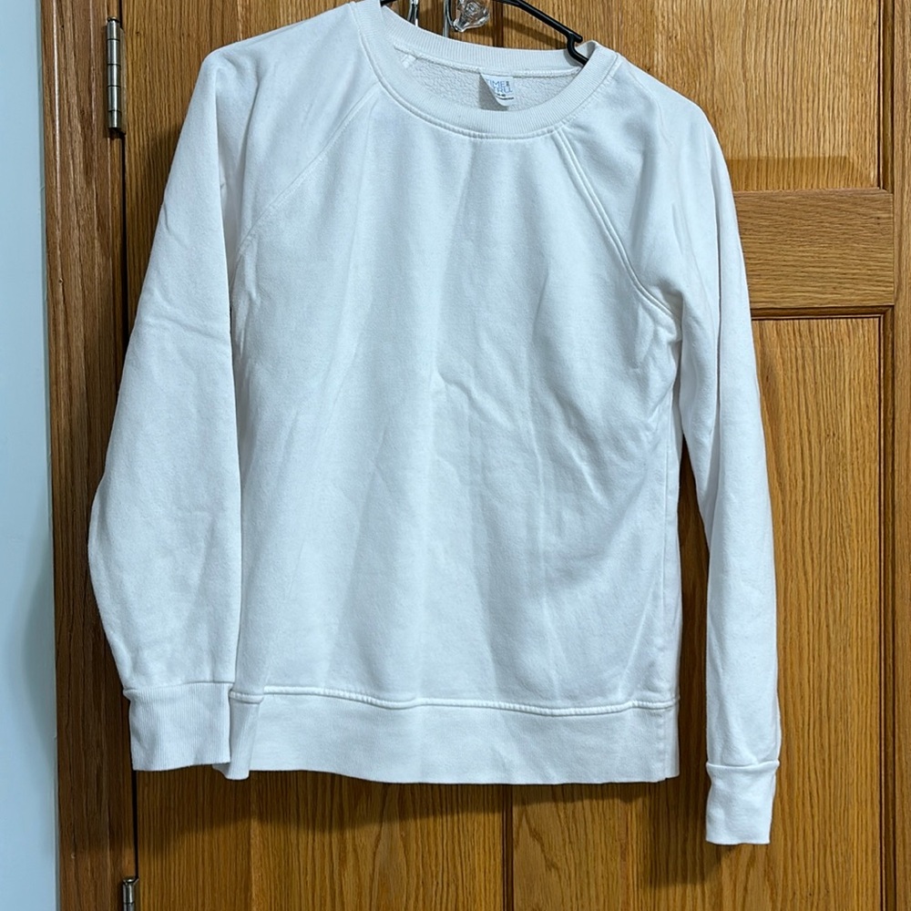 Crewneck, Time and Tru, white